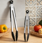 2-Piece Set of Anti-Scald Nylon-Head Kitchen Tongs